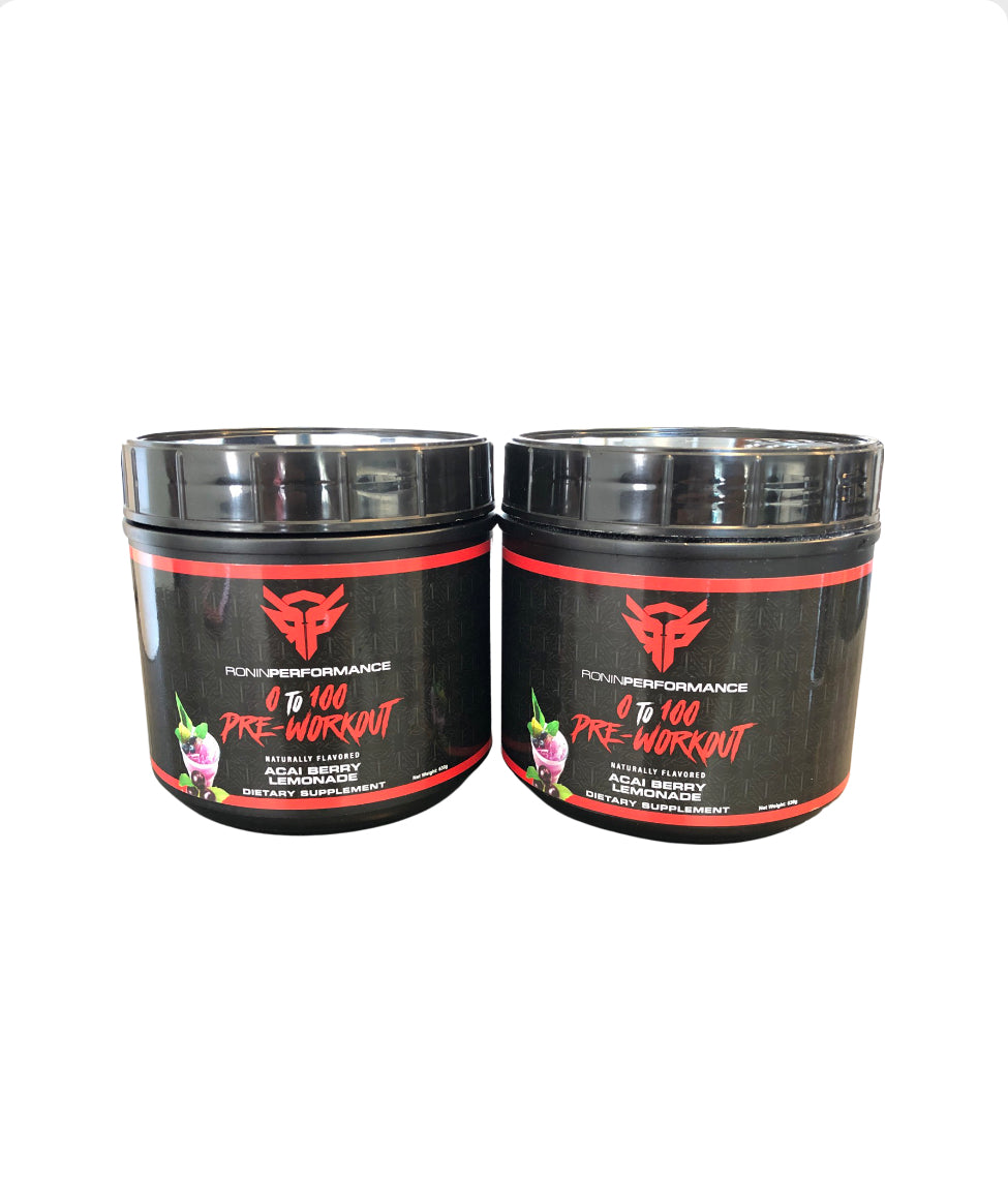 2 Pack 0 to 100 Pre-Workout